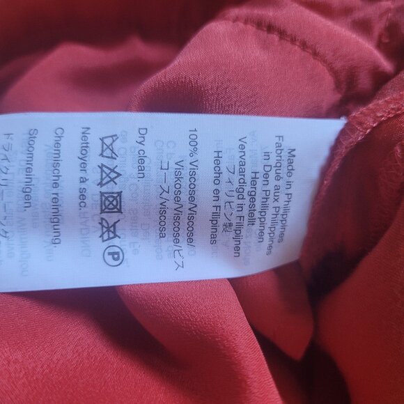 Red Satin J. Crew Pants, sz 4 - Picture 11 of 12